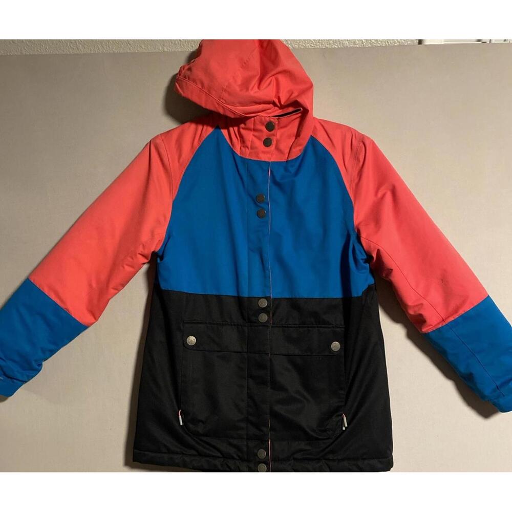 VINTAGE FIREFLY AQUABASE ELITE SNOWBOARD SKI JACKET WOMENS L COLOR BLOCK (2014)